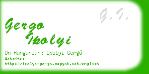 gergo ipolyi business card