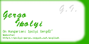 gergo ipolyi business card